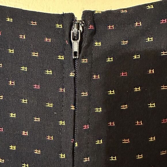 ModCloth Dress Blue Retro Full VNeck Sleeveless Pockets Fit & Flare Maxi Size 14 - Picture 8 of 14